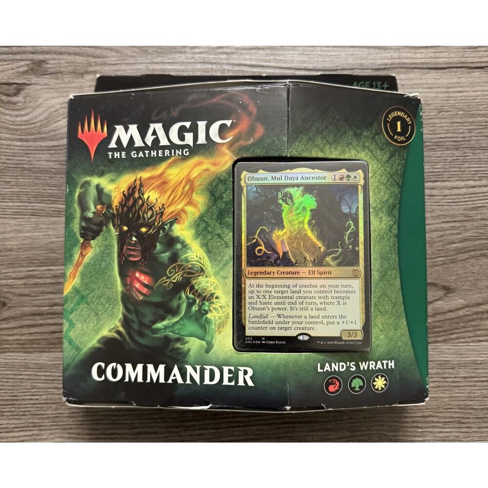 Magic the Gathering Zendikar Rising Commander Deck Land's Wrath Sealed